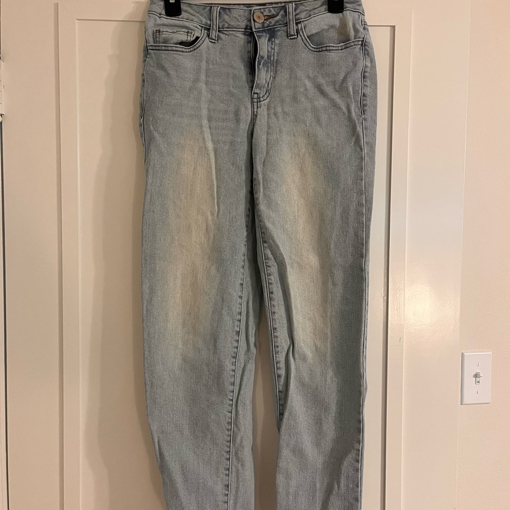 SO Women's Light Blue Straight Leg Jeans